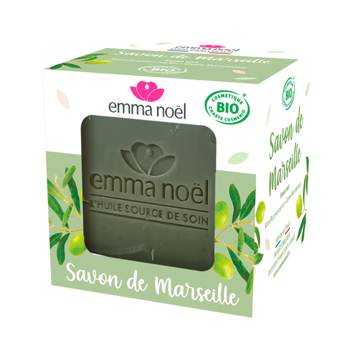 savon vert de Marseille cosmebio Emma Noël